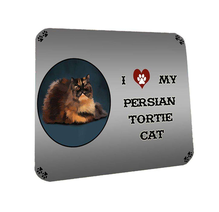 I Love My Persian Tortie Cat Coasters Set of 4