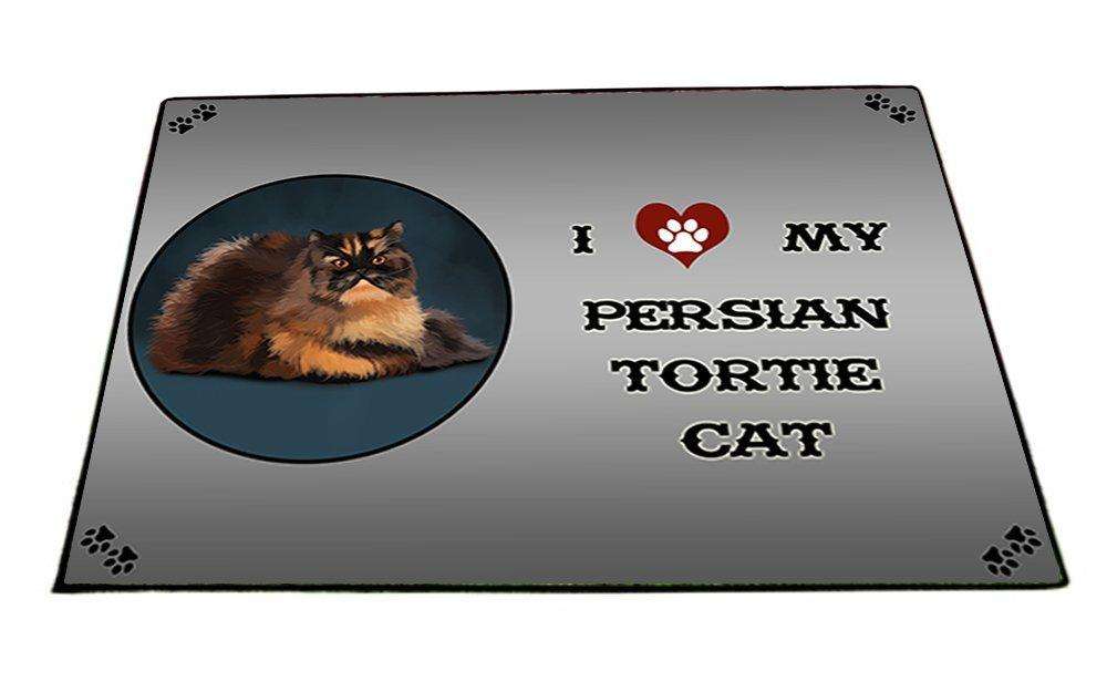I Love My Persian Tortie Cat Indoor/Outdoor Floormat