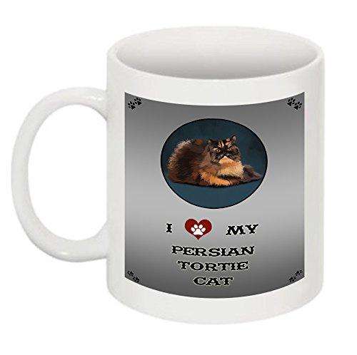 I Love My Persian Tortie Cat Mug