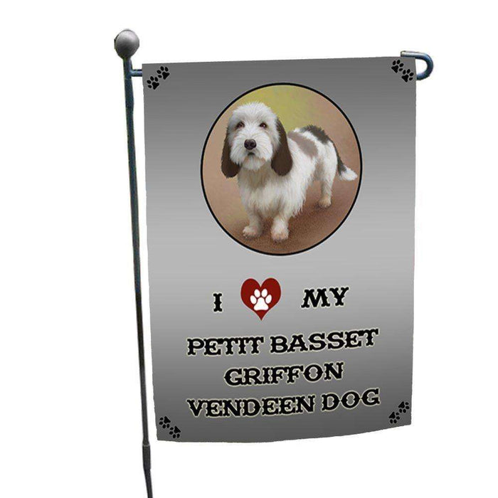 I Love My Petit Basset Griffon Vendeen Dog Garden Flag
