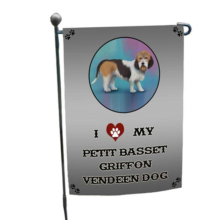 I Love My Petit Basset Griffon Vendeen Dog Garden Flag