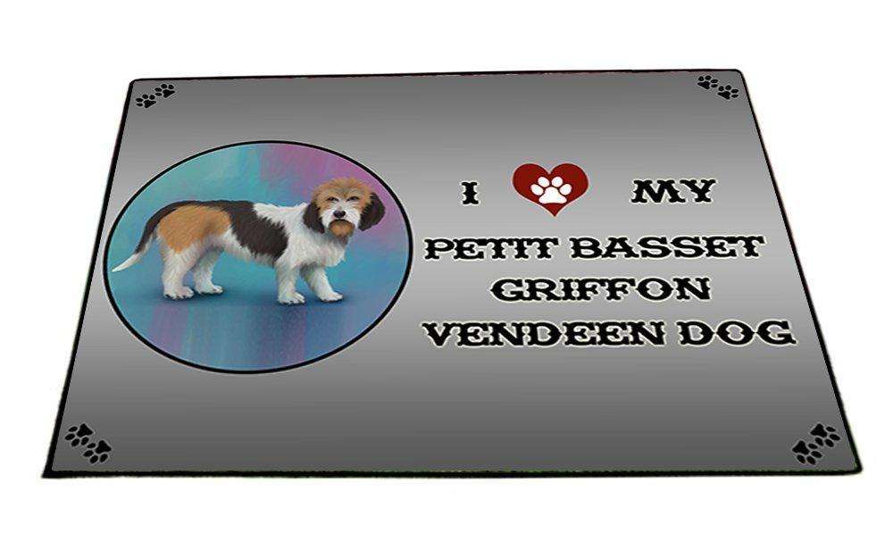 I Love My Petit Basset Griffon Vendeen Dog Indoor/Outdoor Floormat