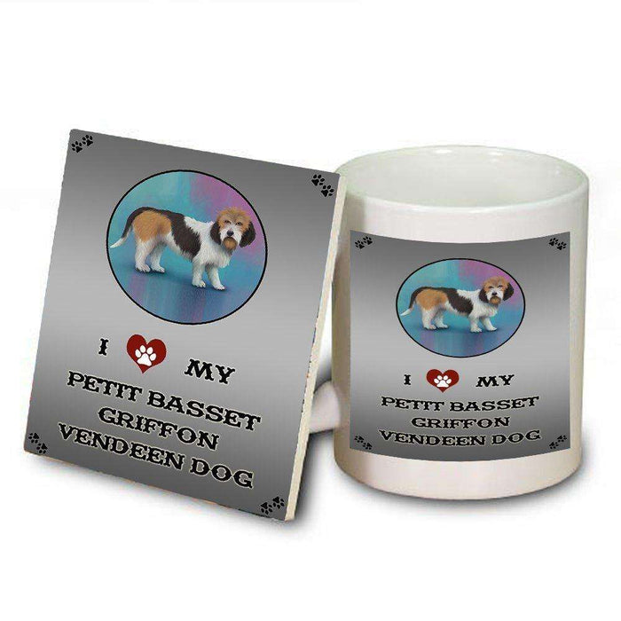 I Love My Petit Basset Griffon Vendeen Dog Mug and Coaster Set