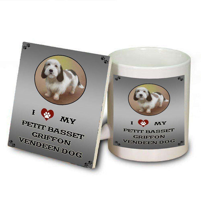 I Love My Petit Basset Griffon Vendeen Dog Mug and Coaster Set