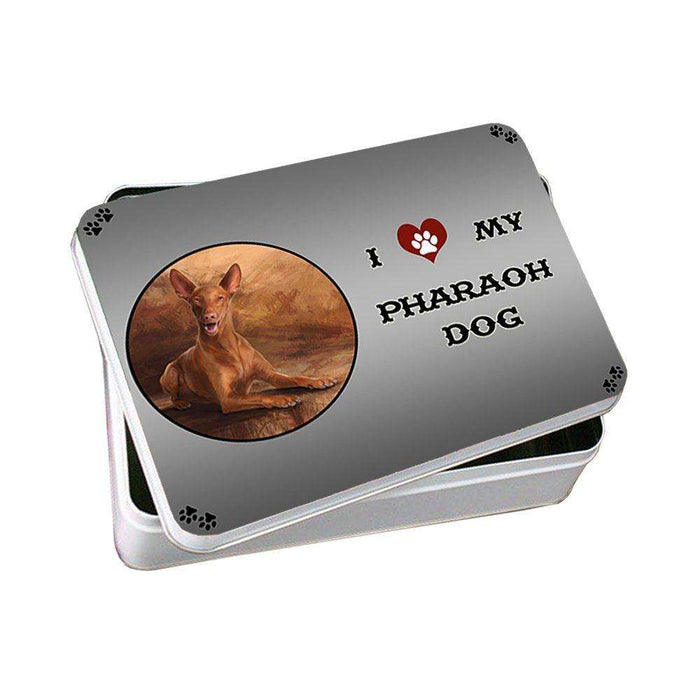 I Love My Pharaoh Dog Photo Storage Tin