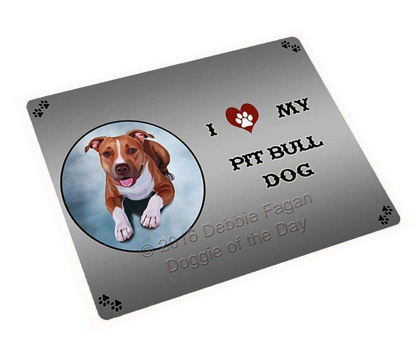 I Love My Pit Bull Dog Large Refrigerator / Dishwasher Magnet