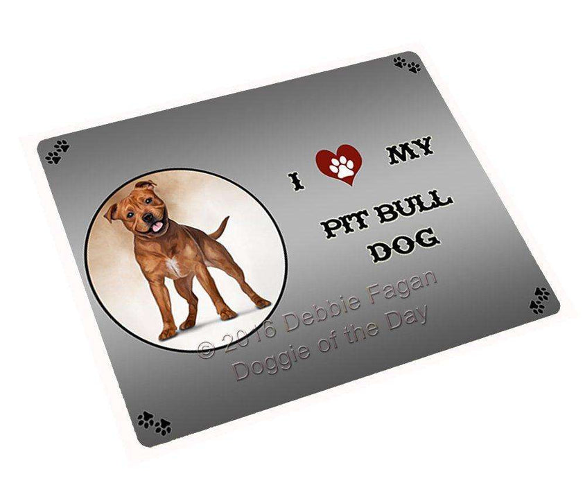 I Love My Pit Bull Dog Large Refrigerator / Dishwasher Magnet
