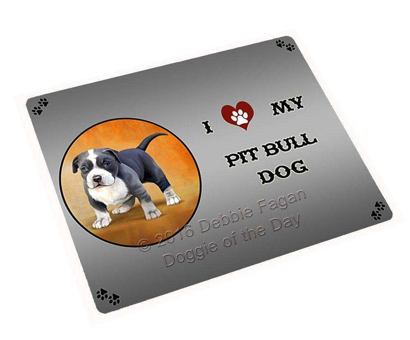 I Love My Pit Bull Dog Large Refrigerator / Dishwasher Magnet