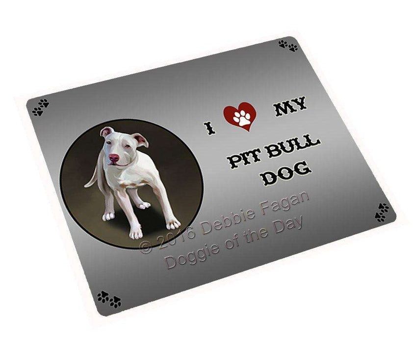 I Love My Pit Bull Dog Magnet Mini (3.5" x 2")