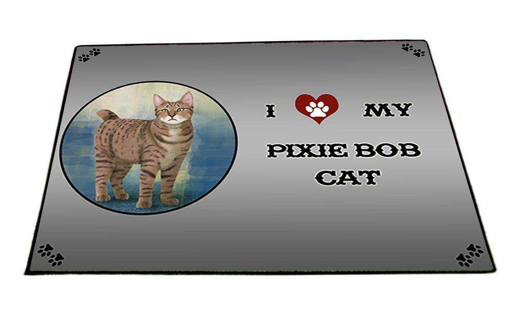 I Love My Pixie Bob Cat Indoor/Outdoor Floormat