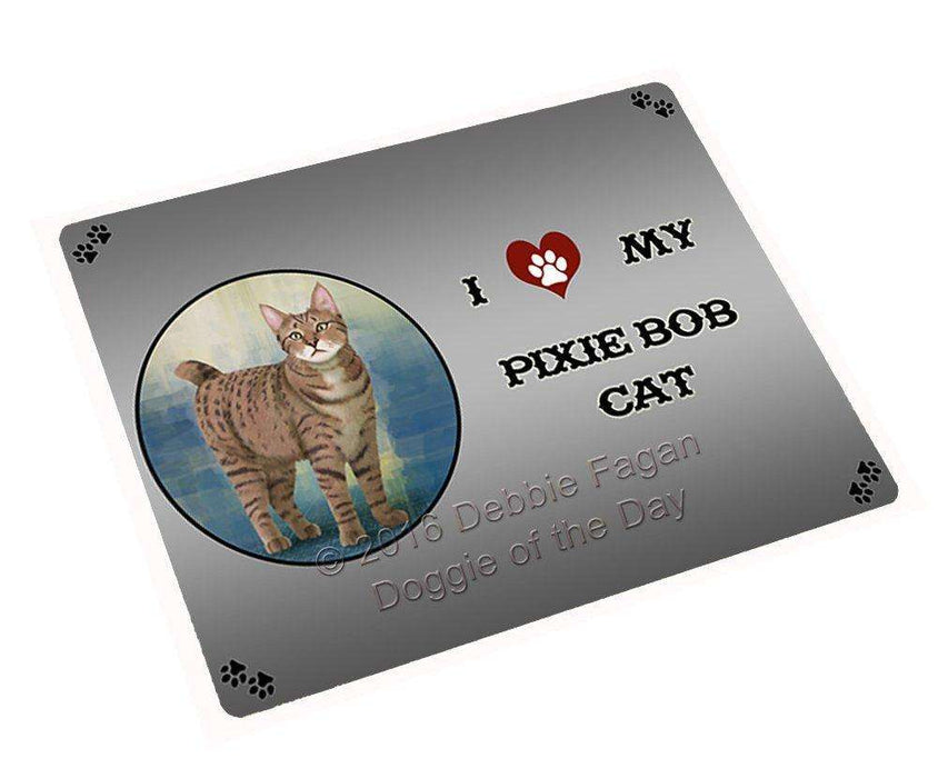 I Love My Pixie Bob Cat Large Refrigerator / Dishwasher Magnet