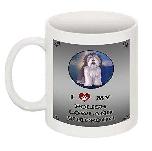 I Love My Polish Lowland Sheepdog Dog Mug