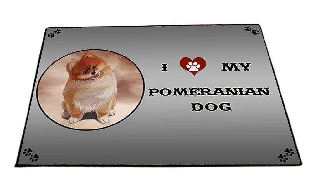 I Love My Pomeranian Dog Indoor/Outdoor Floormat