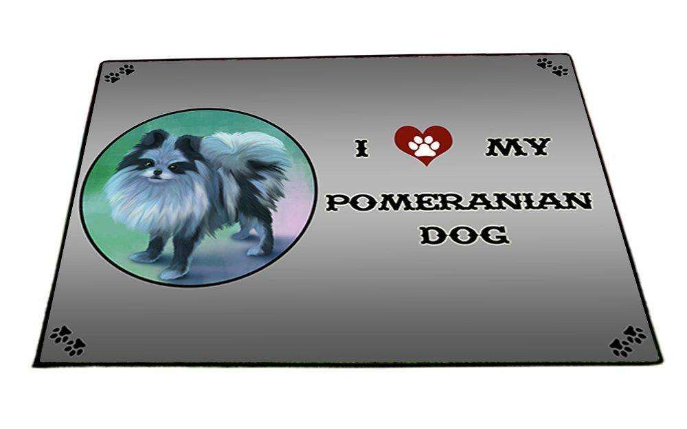 I Love My Pomeranian Dog Indoor/Outdoor Floormat