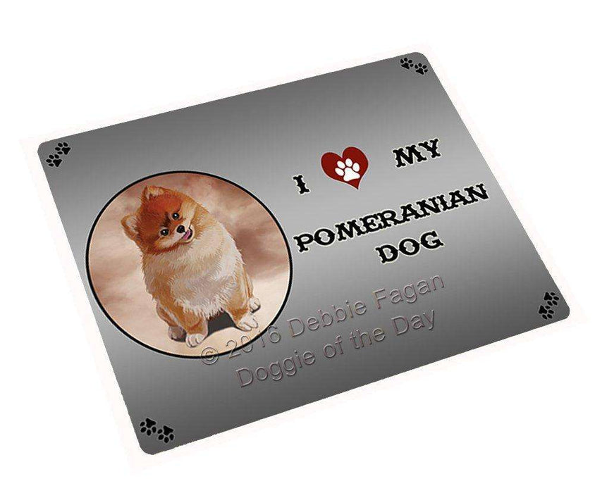 I Love My Pomeranian Dog Large Refrigerator / Dishwasher Magnet