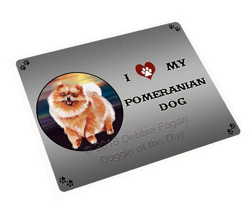 I Love My Pomeranian Dog Large Refrigerator / Dishwasher Magnet