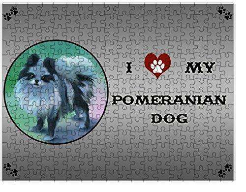 I Love My Pomeranian Dog Puzzle with Photo Tin