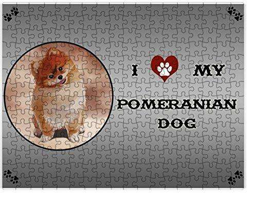 I Love My Pomeranian Dog Puzzle with Photo Tin