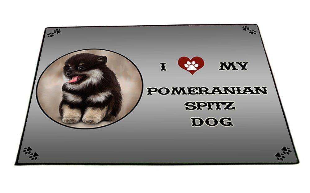 I Love My Pomeranian Spitz Dog Indoor/Outdoor Floormat