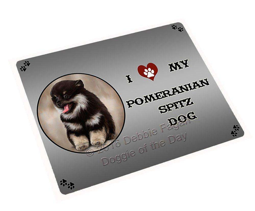 I Love My Pomeranian Spitz Dog Large Refrigerator / Dishwasher Magnet