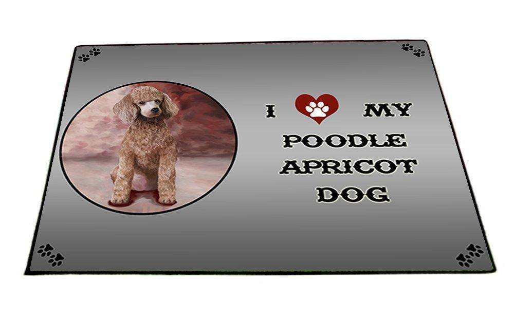 I Love My Poodle Apricot Dog Indoor/Outdoor Floormat