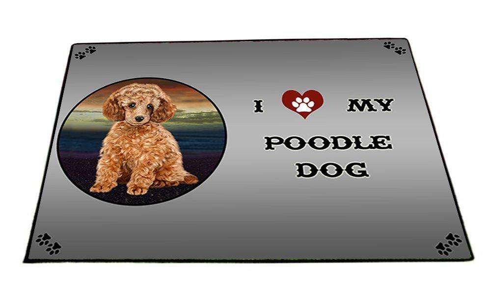 I Love My Poodle Dog Indoor/Outdoor Floormat