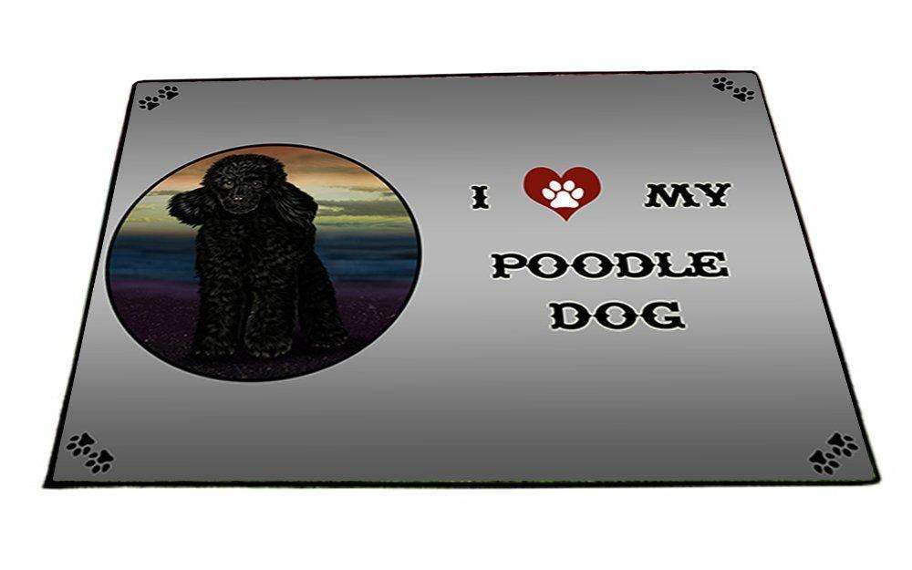I Love My Poodle Dog Indoor/Outdoor Floormat