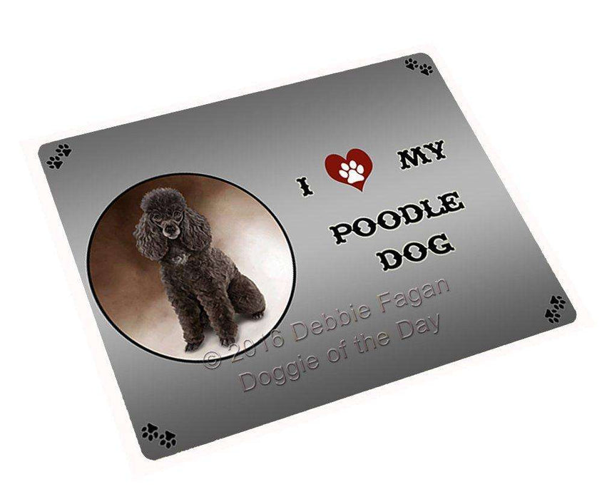 I Love My Poodle Dog Large Refrigerator / Dishwasher Magnet