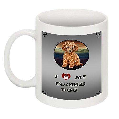 I Love My Poodle Dog Mug