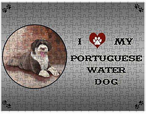 I Love My Portuguese Water Dog Puzzle with Photo Tin
