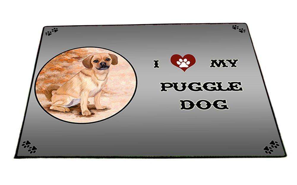 I Love My Puggle Dog Indoor/Outdoor Floormat