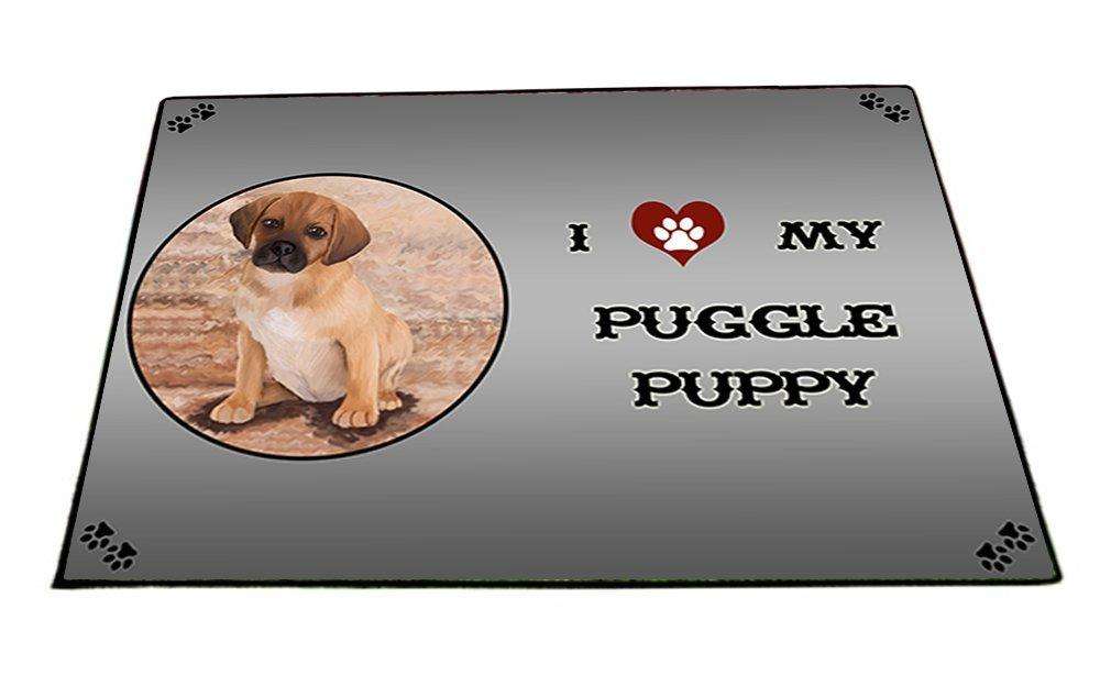 I Love My Puggle Puppy Dog Indoor/Outdoor Floormat