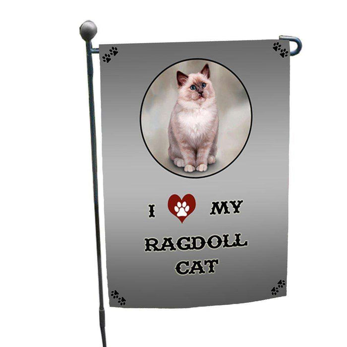 I Love My Ragdoll Cat Garden Flag