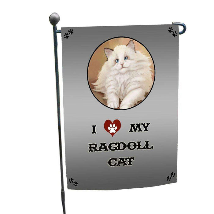 I love My Ragdoll Cat Garden Flag