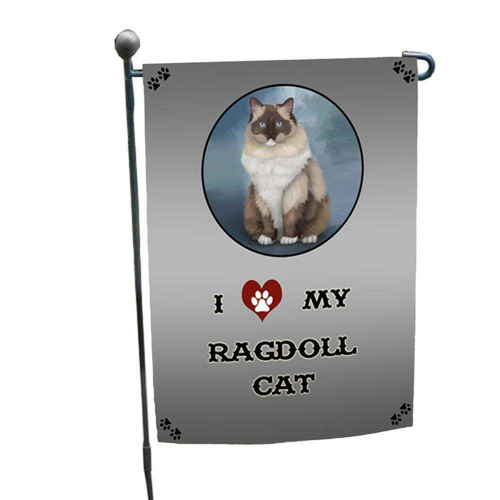 I Love My Ragdoll Cat Garden Flag