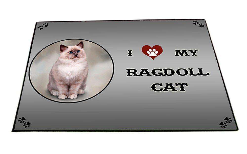 I Love My Ragdoll Cat Indoor/Outdoor Floormat