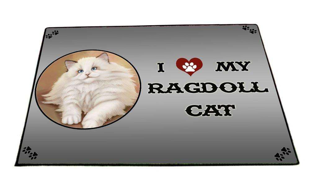 I love My Ragdoll Cat Indoor/Outdoor Floormat