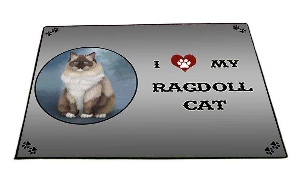 I Love My Ragdoll Cat Indoor/Outdoor Floormat