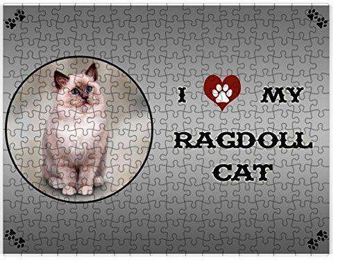 I Love My Ragdoll Cat Puzzle with Photo Tin