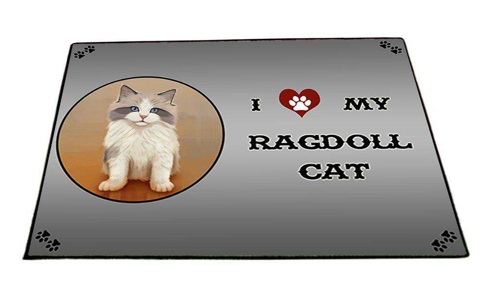 I Love My Ragdoll Kitten Cat Indoor/Outdoor Floormat