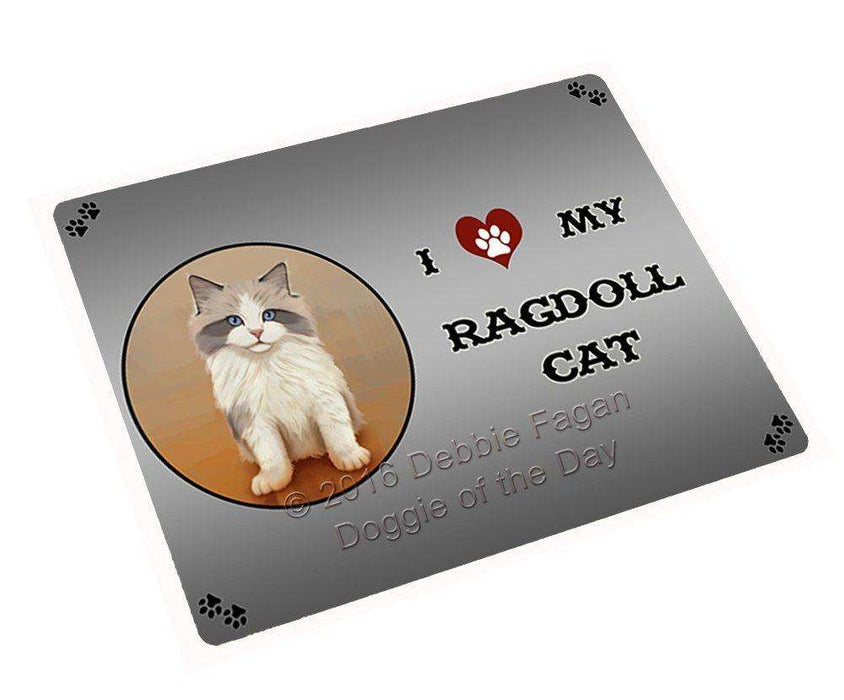 I Love My Ragdoll Kitten Cat Large Refrigerator / Dishwasher Magnet