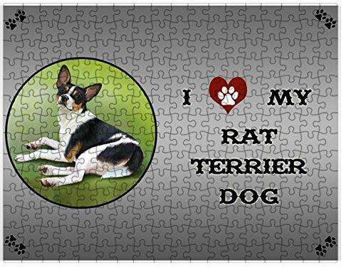 I Love My Rat Terrier Dog Puzzle