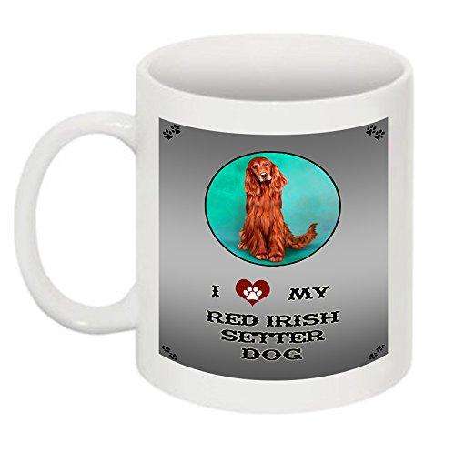 I Love My Red Irish Setter Dog Mug