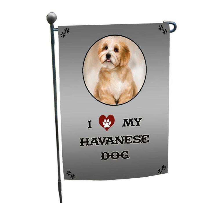 I love My Reddish Havanese Dog Garden Flag