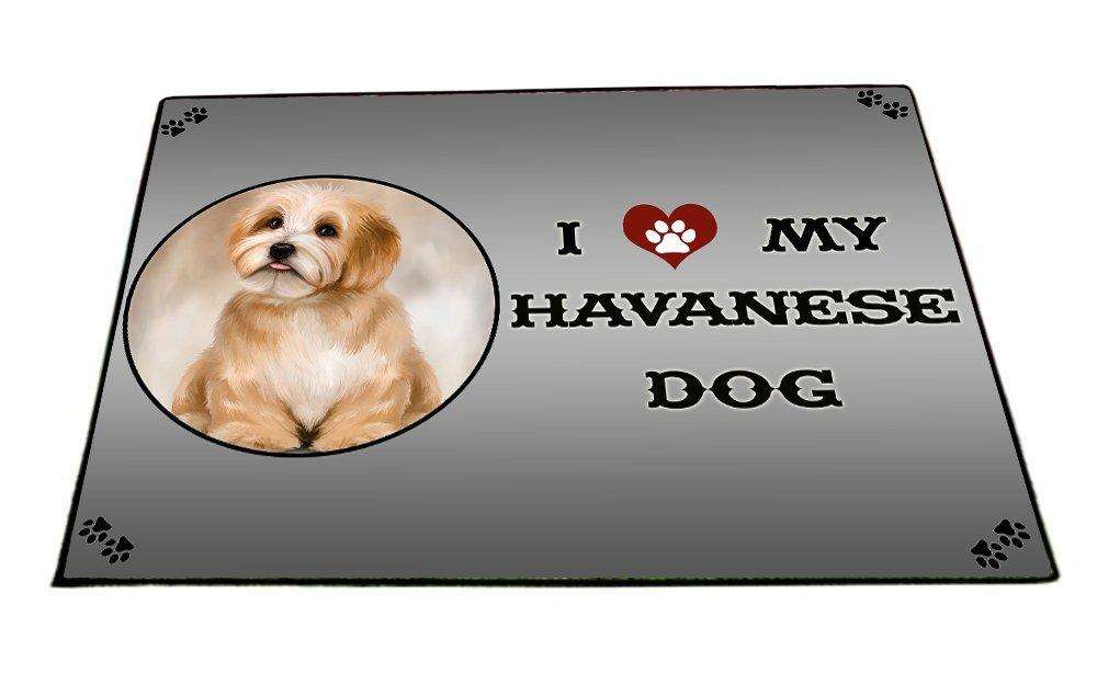 I love My Reddish Havanese Dog Indoor/Outdoor Floormat
