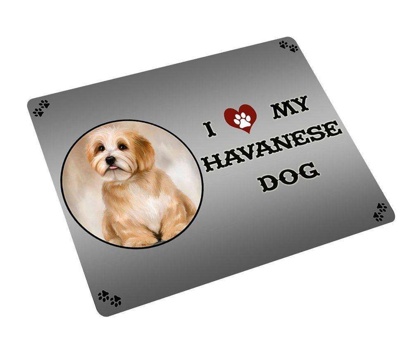 I love My Reddish Havanese Dog Large Refrigerator / Dishwasher Magnet D319
