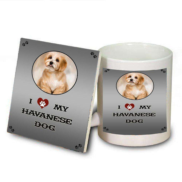 I love My Reddish Havanese Dog Mug and Coaster Set