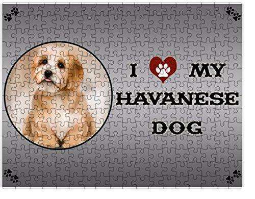 I love My Reddish Havanese Dog Puzzle with Photo Tin D195