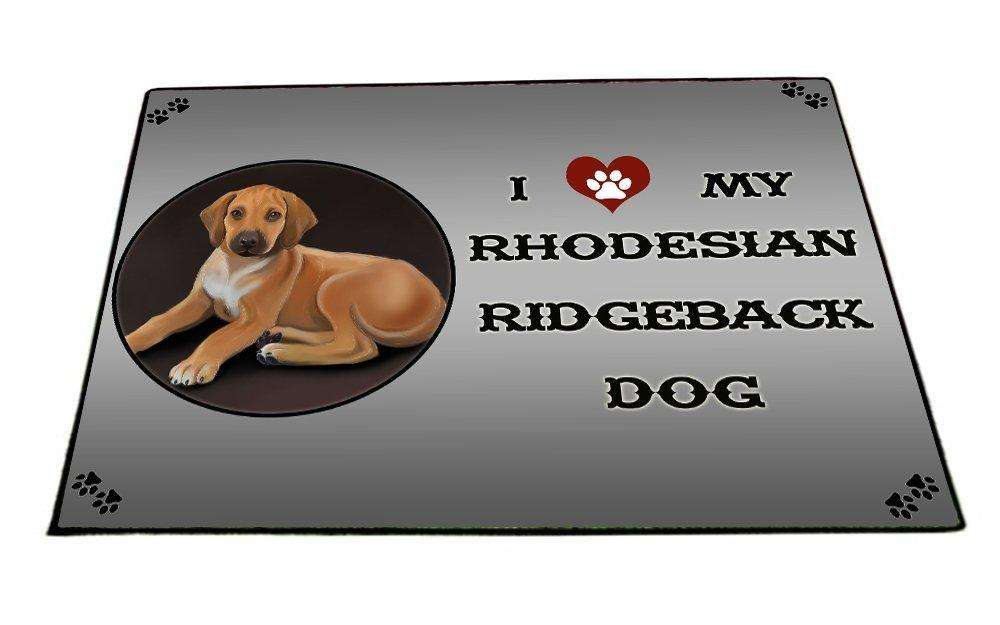 I love My Rhodesian Ridgeback Puppy Dog Indoor/Outdoor Floormat