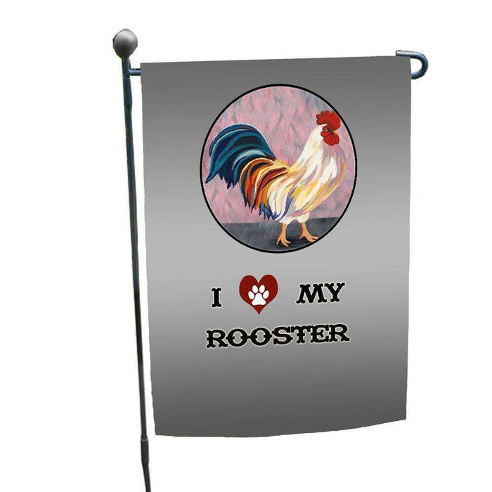 I love My Rooster Garden Flag